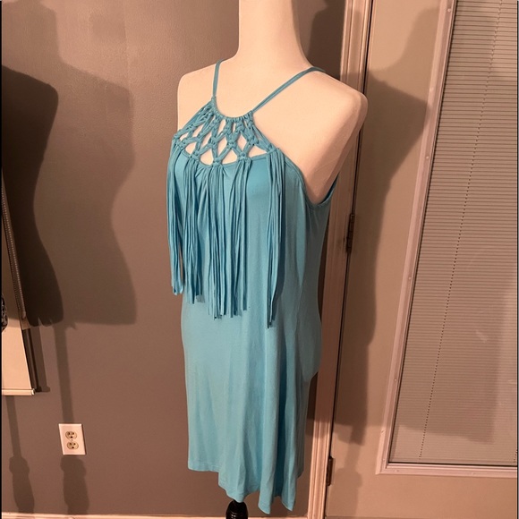 VENUS Turquoise Blue Dress Size Medium - Picture 1 of 9